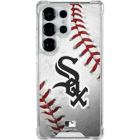 MLB Chicago White Sox Game Ball Galaxy S26 Ultra Clear Case