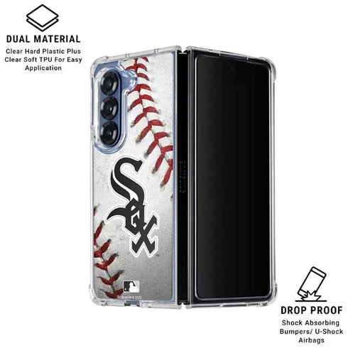 MLB Chicago White Sox Game Ball Galaxy Z Fold6 Clear Case