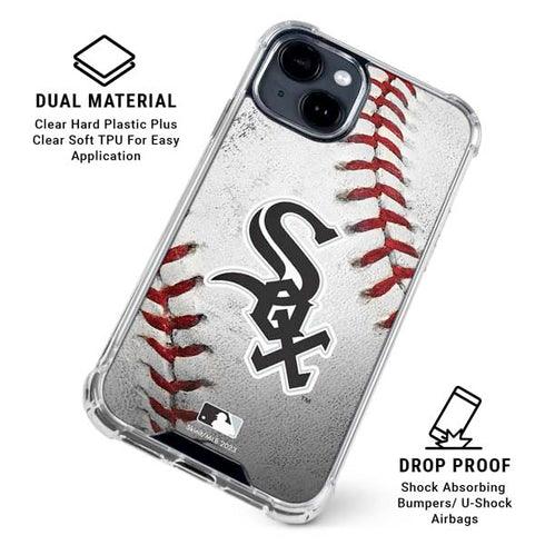 MLB Chicago White Sox Game Ball iPhone 15 Clear Case