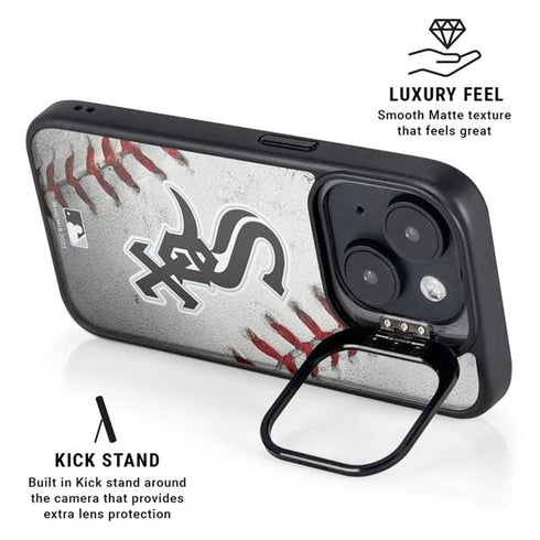 MLB Chicago White Sox Game Ball iPhone 15 Plus Kickstand Case