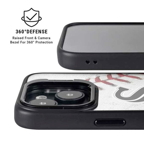 MLB Chicago White Sox Game Ball iPhone 15 Plus Kickstand Case