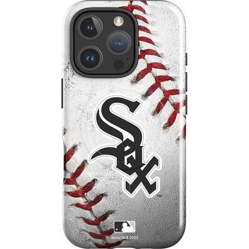 MLB Chicago White Sox Game Ball iPhone 16 Pro Magsafe Impact Case