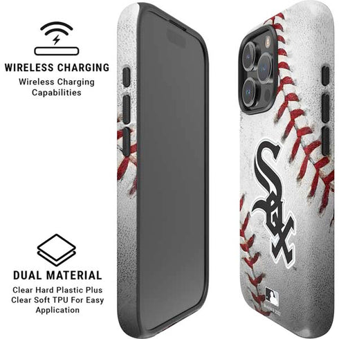 MLB Chicago White Sox Game Ball iPhone 16 Pro Magsafe Impact Case