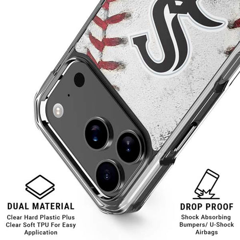 MLB Chicago White Sox Game Ball iPhone 17 Pro Max Clear Case
