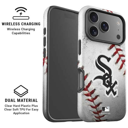 MLB Chicago White Sox Game Ball iPhone 17 Pro Max Magsafe Impact Case