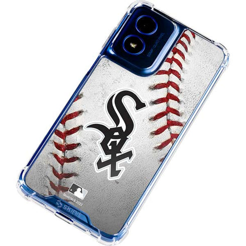 MLB Chicago White Sox Game Ball Moto G Play 4G (2024) Clear Case