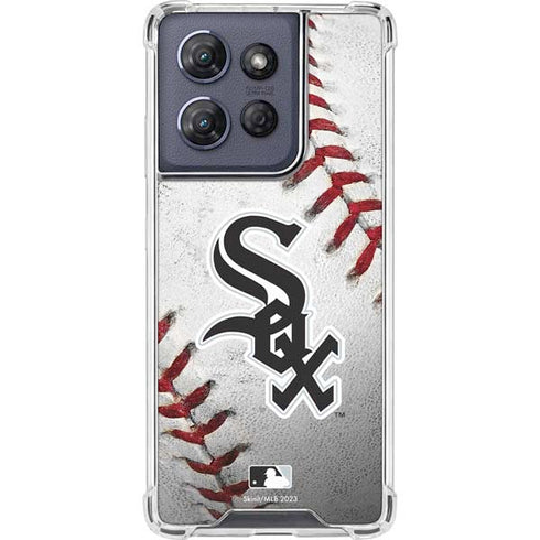 MLB Chicago White Sox Game Ball Moto G Play 5G (2025) Clear Case