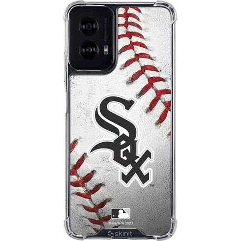 MLB Chicago White Sox Game Ball Moto G Power 5G (2024) Clear Case