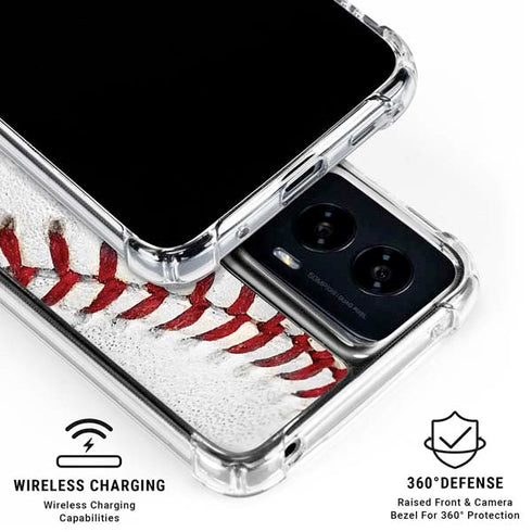 MLB Chicago White Sox Game Ball Moto G Power 5G (2024) Clear Case