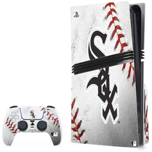 MLB Chicago White Sox Game Ball PS5 Pro Disk Bundle Skin
