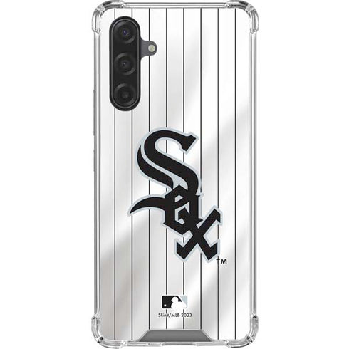 MLB Chicago White Sox Home Jersey Galaxy A17 Clear Case