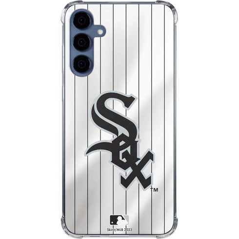 MLB Chicago White Sox Home Jersey Galaxy A55 5G Clear Case