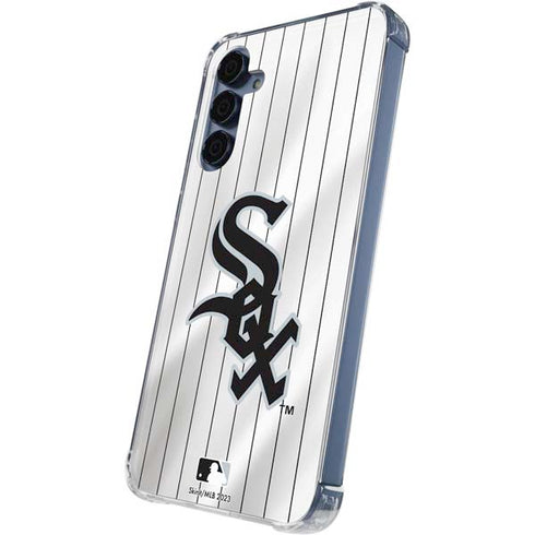 MLB Chicago White Sox Home Jersey Galaxy A55 5G Clear Case