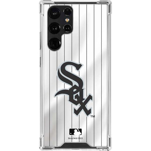MLB Chicago White Sox Home Jersey Galaxy S22 Ultra Clear Case