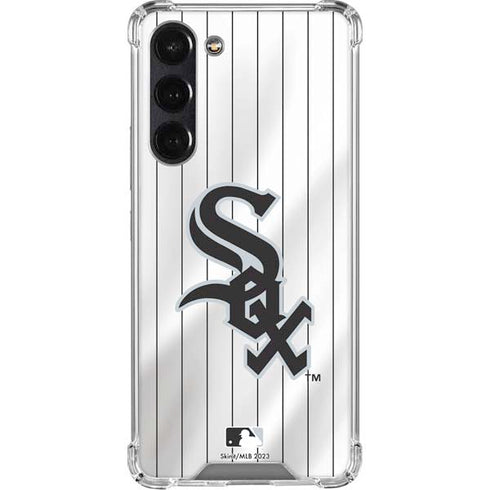 MLB Chicago White Sox Home Jersey Galaxy S24 FE Clear Case