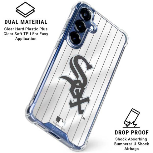 MLB Chicago White Sox Home Jersey Galaxy S25 Plus Clear Case