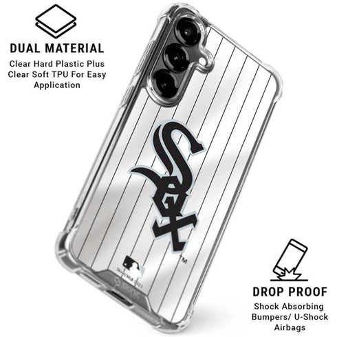 MLB Chicago White Sox Home Jersey Galaxy S26 Clear Case
