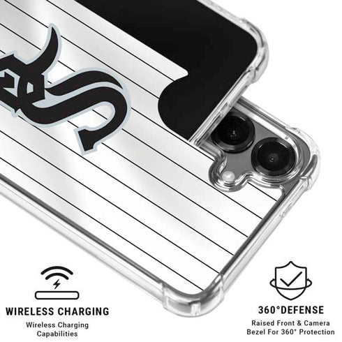 MLB Chicago White Sox Home Jersey Galaxy S26 Plus Clear Case