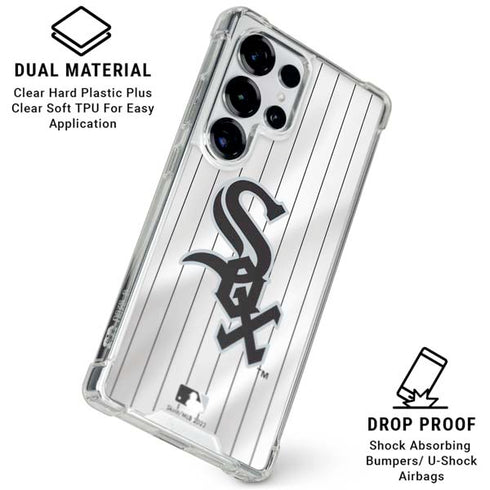 MLB Chicago White Sox Home Jersey Galaxy S26 Ultra Clear Case