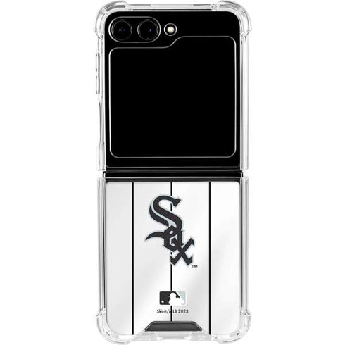 MLB Chicago White Sox Home Jersey Galaxy Z Flip6 Clear Case