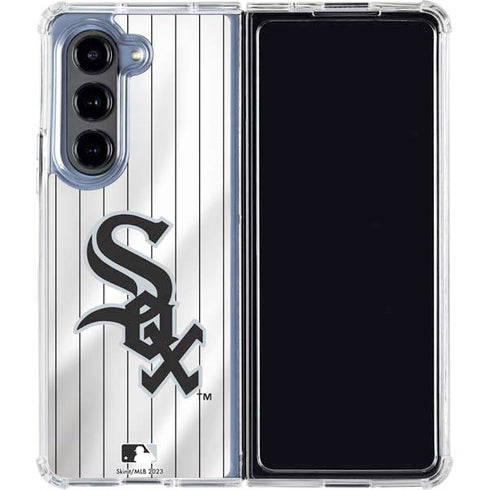 MLB Chicago White Sox Home Jersey Galaxy Z Fold5 5G Clear Case