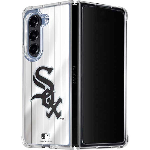 MLB Chicago White Sox Home Jersey Galaxy Z Fold5 5G Clear Case