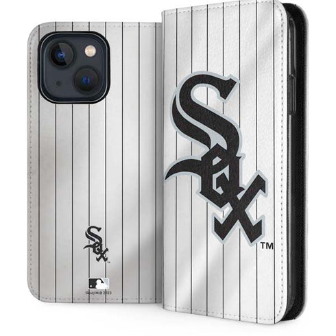 MLB Chicago White Sox Home Jersey iPhone 15 Plus Folio Case
