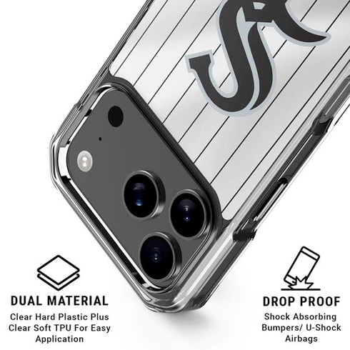 MLB Chicago White Sox Home Jersey iPhone 18 Pro Clear Case
