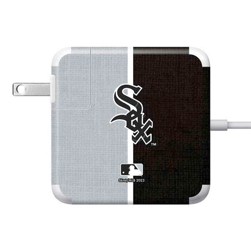 MLB Chicago White Sox Split 85W Power Adapter (15 and 17 inch MacBook Pro Charger) Skin