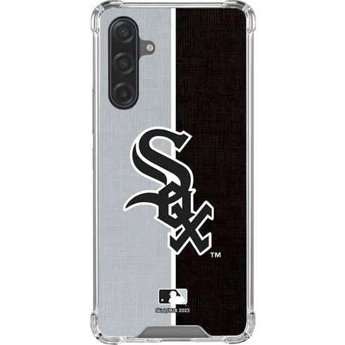 MLB Chicago White Sox Split Galaxy A17 Clear Case
