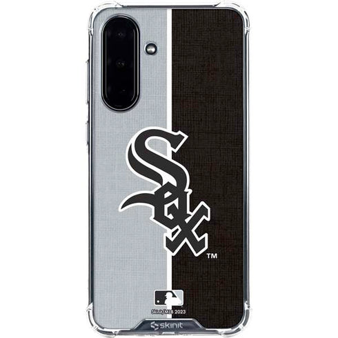 MLB Chicago White Sox Split Galaxy A36 5G Clear Case