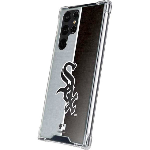 MLB Chicago White Sox Split Galaxy S23 Ultra Clear Case