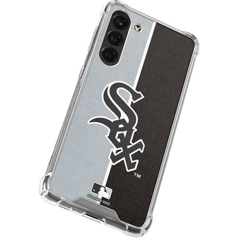 MLB Chicago White Sox Split Galaxy S24 FE Clear Case