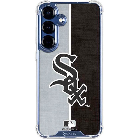 MLB Chicago White Sox Split Galaxy S25 Clear Case