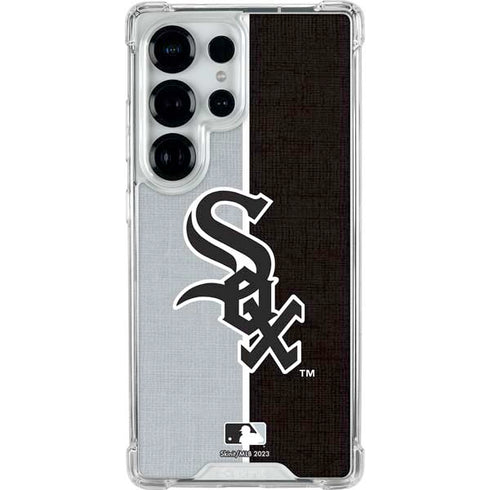 MLB Chicago White Sox Split Galaxy S25 Ultra Clear Case