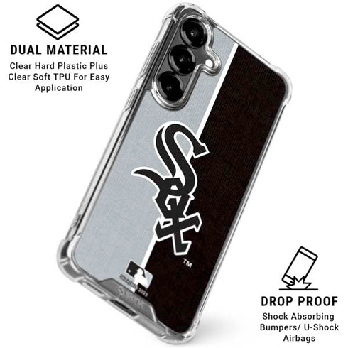 MLB Chicago White Sox Split Galaxy S26 Clear Case
