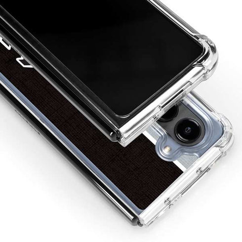 MLB Chicago White Sox Split Galaxy Z Fold5 5G Clear Case