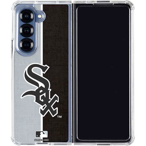 MLB Chicago White Sox Split Galaxy Z Fold7 Clear Case
