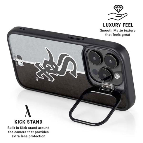 MLB Chicago White Sox Split iPhone 13 Pro Kickstand Case