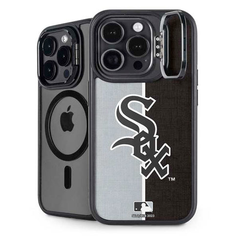 MLB Chicago White Sox Split iPhone 13 Pro Max Kickstand Case