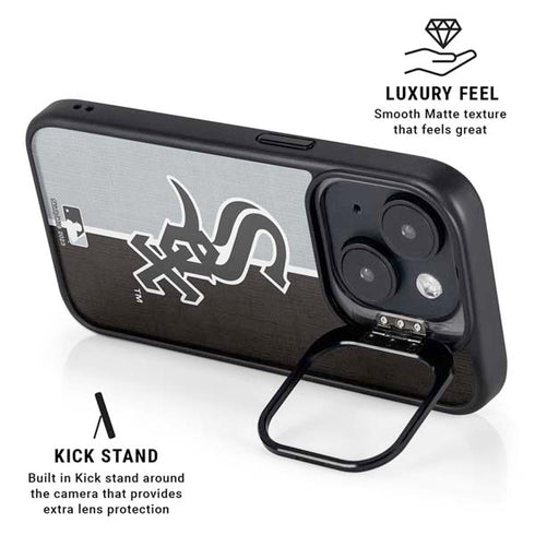 MLB Chicago White Sox Split iPhone 14 Plus Kickstand Case