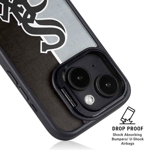 MLB Chicago White Sox Split iPhone 14 Plus Kickstand Case