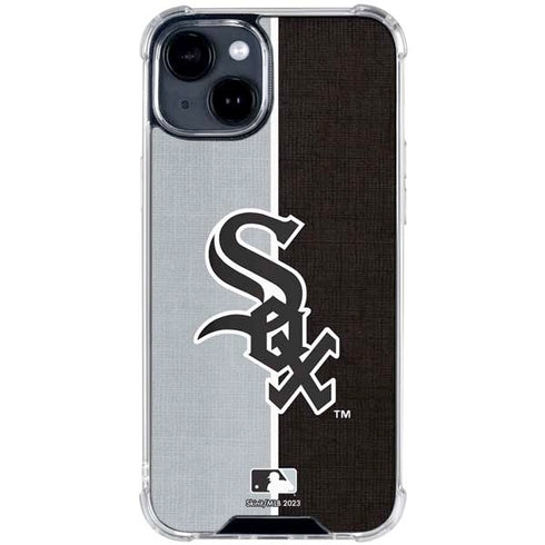 MLB Chicago White Sox Split iPhone 15 Clear Case