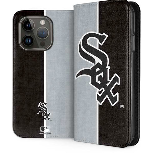 MLB Chicago White Sox Split iPhone 15 Pro Folio Case