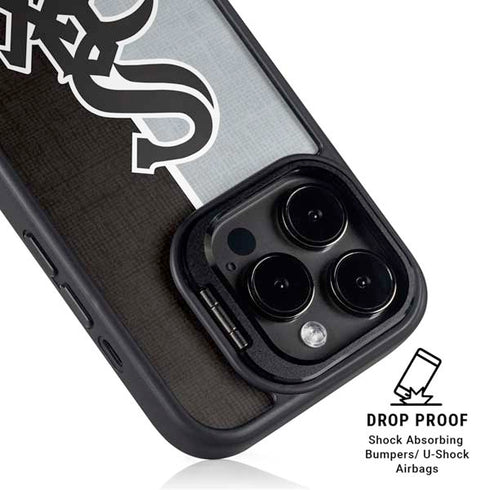 MLB Chicago White Sox Split iPhone 15 Pro Max Kickstand Case