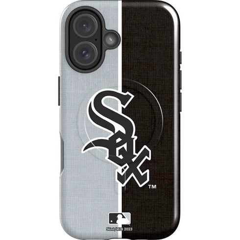 MLB Chicago White Sox Split iPhone 16 Magsafe Impact Case