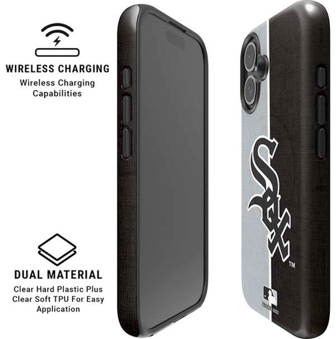 MLB Chicago White Sox Split iPhone 16 Magsafe Impact Case