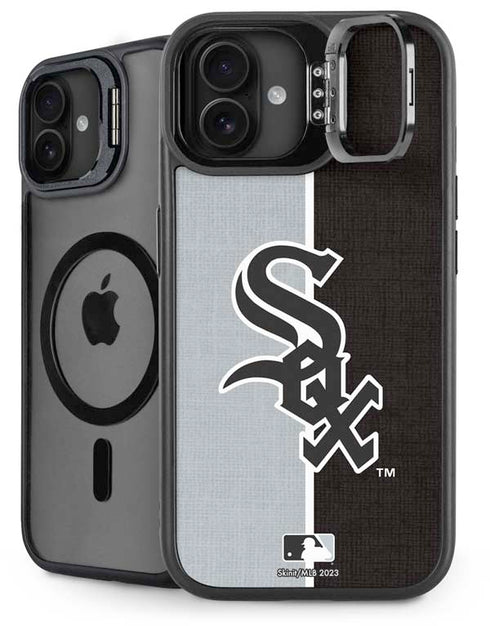MLB Chicago White Sox Split iPhone 16 Plus Kickstand Case