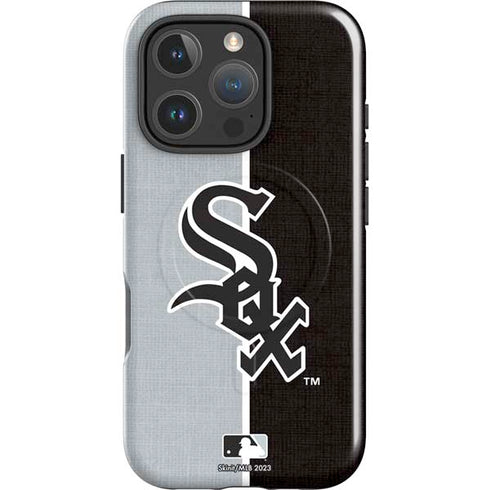 MLB Chicago White Sox Split iPhone 16 Pro Max Magsafe Impact Case