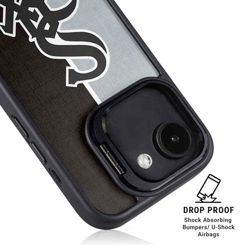 MLB Chicago White Sox Split iPhone 16e Kickstand Case